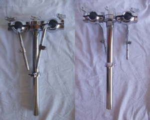 TAMBURO supporto a baionetta L arm 10,5 mm e tubo da 1" x 2 tom batterìa drums - Foto 1 di 3