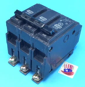 ORIGINAL New Circuit Breaker GE THQB32100 100 Amp 3 Pole 240V Bolt On Fast Ship - Picture 1 of 3