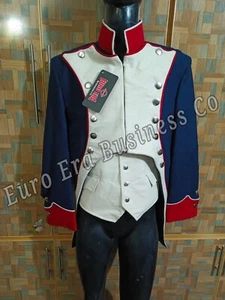 Napoleonic 18th Century 1st Empire Imperial National Guard Officers Coat & Vest - Picture 1 of 11