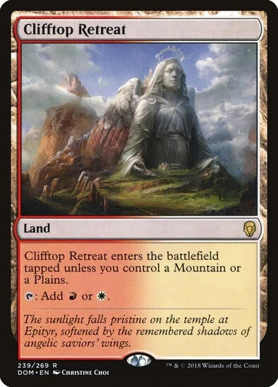 CLIFFTOP RETREAT (DOM) Dominaria - MTG - LP - Image 1 of 1