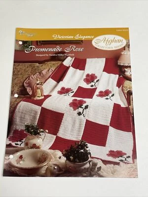 Promenade Rose Victorian Elegance Crochet Pattern Card Needlecraft Shop - Image 1 of 4