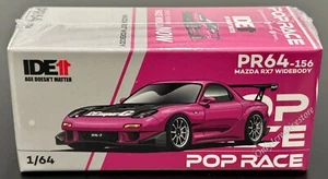 Pop Race Mazda RX7 Widebody 2024 IDE Exclusive Rosa 1:64 PR640156 - Foto 1 di 4