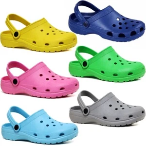 DAMEN FRAUEN PANTOLETTEN HAUSSCHUHE PFLEGE GARTEN STRAND KRANKENHAUS CLOG SCHUHE SANDALEN - Bild 1 von 16