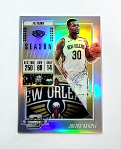Panini Contenders Optic Julius Randle Silver Prizm New Orleans #28 2018-19 - Imagen 1 de 2