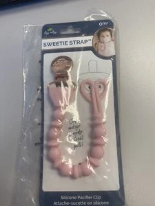 Itzy Ritzy Pink Sweetie Pacifier Strap - Picture 1 of 2