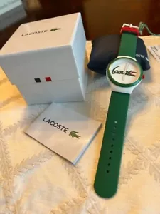 Lacoste Goa Resin, Stainless Steel & Green Silicone-Strap Watch - Picture 1 of 11