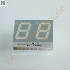 10 x TDDO-5250L 2 Fach Sieben-Segment Anzeige  TFK  10pcs - Picture 1 of 1