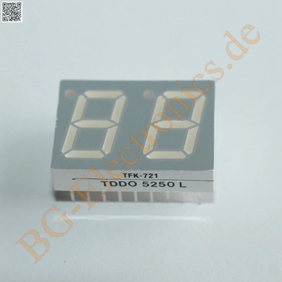 10 x TDDO-5250L 2 Fach Sieben-Segment Anzeige  TFK  10pcs - Bild 1 von 1