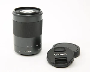 Canon EF-M 55-200mm f/4.5-6.3 IS STM Telephoto Zoom Lens / APS-C Format - Black - Picture 1 of 7