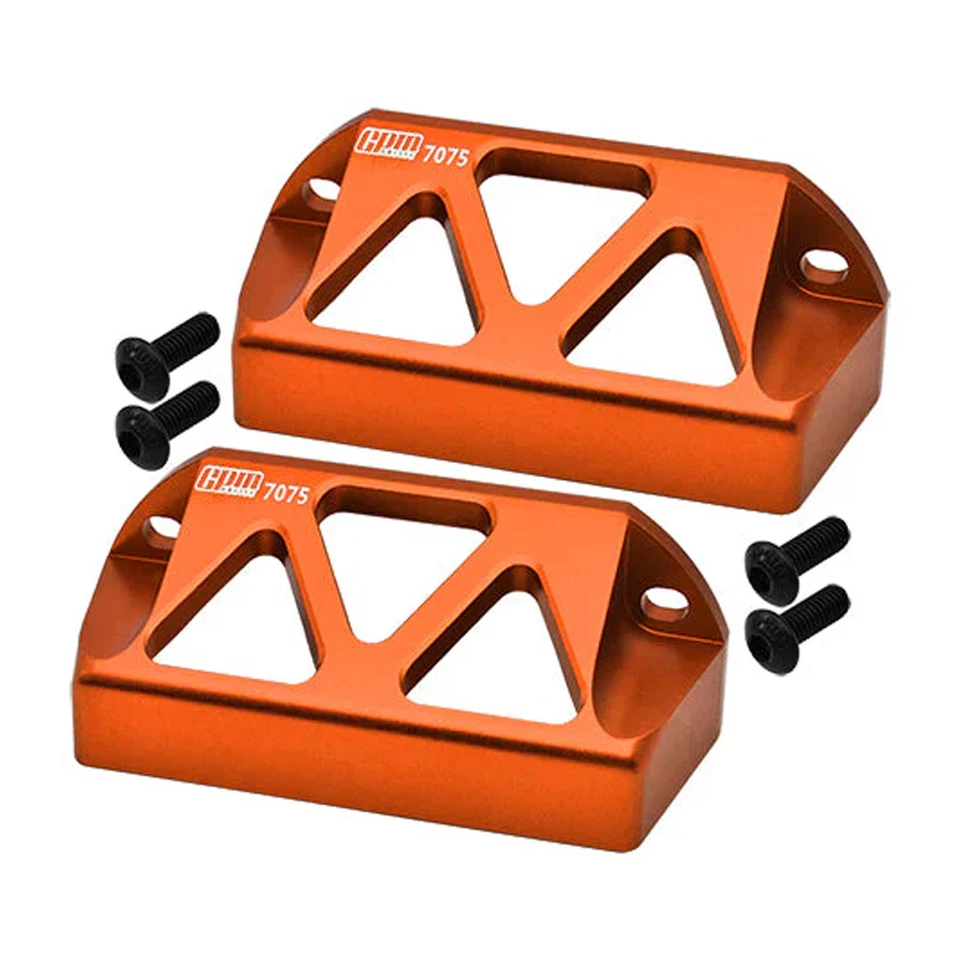 GPM Racing Aluminum 7075 Guards Steering Servo Orange for Traxxas 1:10 E-Revo - Image 1 of 1
