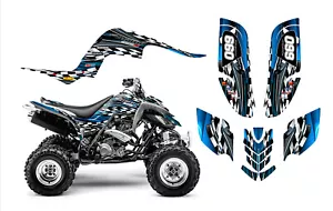Raptor 660 graphics Yamaha 660R ATV custom sticker kit #2500 Blue - Foto 1 di 2