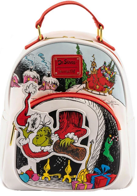 Loungefly Dr. Seuss The Grinch Chimney Thief Women Backpack - Multicolor