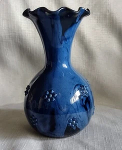 Rare Antique 1890's English Arts and Crafts Elton Sunflower Pottery 6" Vase - Picture 1 of 10
