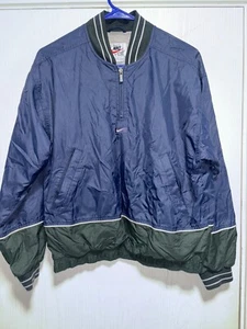 Vintage Nike Swoosh 1/4 Reißverschluss blau grün Windbreaker Jacke Jungen Kinder Small 4-6 - Bild 1 von 5