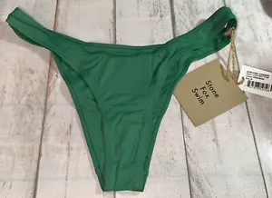 Stone Fox Swim Women's Solid Luka Swim Bottom. Color Amazon. Small NWT - Picture 1 of 7
