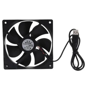 Ventilateur Refroidissement Roulement Poreux 120x120x25mm 5V USB Châssis Radiateurs pour Bureau pour - Photo 1/10