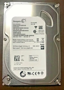Seagate Barracuda 500GB 3.5" Internal SATA Hard Drive ST3500418AS 7200RPM - Picture 1 of 4