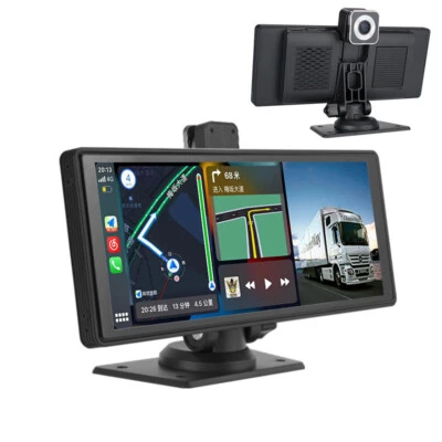 Grabadora DVR de doble lente para automóvil GPS navegación pantalla táctil para Carplay Bluetooth AUX con cámara Foto 1 de 4