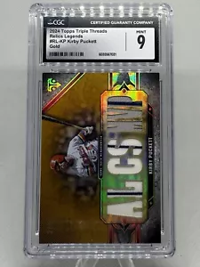 2024 Topps Triple Threads Relics Legends Gold /9 #RL-KP Kirby Puckett CGC 9 - Picture 1 of 3