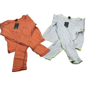 Lot of 2 Shirts Wild Fable Women's Size XL Long Sleeve Tee Shirts Peach Blue - Picture 1 of 24
