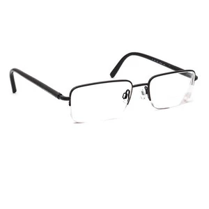 Burberry Brille B 1196 1001 Poliert Schwarz Halbrand Gestell Italy 52[]18 140 - Bild 1 von 6