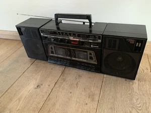 Samsung PD-46L Tuner Boombox Stereo Radio Double Cassettedeck Tape Recorder - Picture 1 of 3
