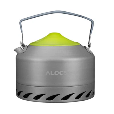 Tetera portátil de óxido de aluminio para acampar al aire libre 0,9 L para senderismo Foto 1 de 4