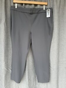 New EXPRESS XL Grey High Waisted Supersoft Twill Skinny Pants Trousers Career