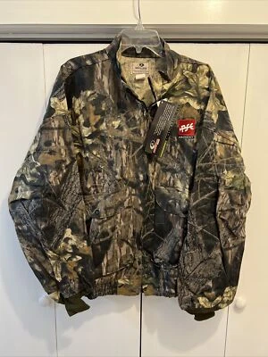 VTG Mossy Oak Chamois Jacket PSE ARCHERY Men Sz 2XL Break Up Camo MADE IN USA - Image 1 of 4