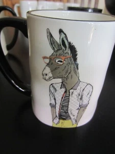 Signature Housewares Inc Hipster Donkey Coffee Mug NEW Democrat Election - Picture 1 of 2