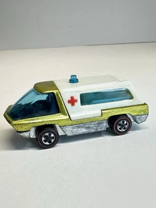 Vintage Hot Wheels Redline 1970   YELLOW?? Ambulance Heavyweights - Picture 1 of 24