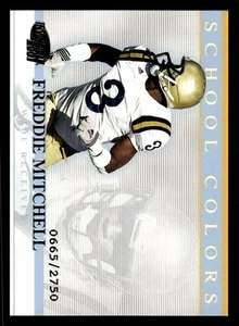 2001 Pacific Invincible - School Colors Freddie Mitchell #51 0665/2750 (RC) - Picture 1 of 2