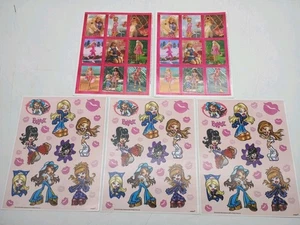 LOTE de hojas adhesivas vintage de muñecas Bratz y Barbie - Imagen 1 de 7