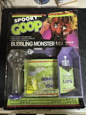 Vintage  Spooky Goop 1988 Halloween Makeup Kit Bubbling Monster Mix Spearhead - Image 1 of 4