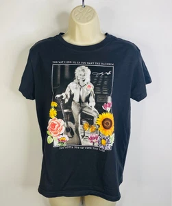 Camiseta Dolly Parton Arco Iris Floral Flores Gris Oscuro Negra Para Mujer Talla S - Imagen 1 de 1