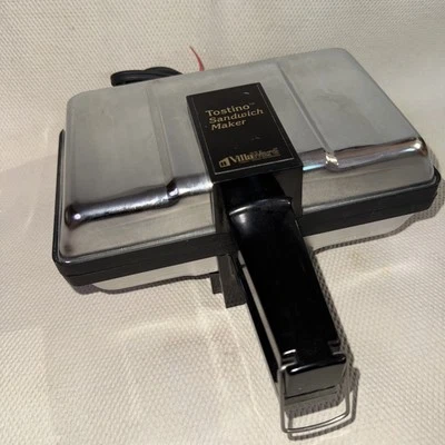 Vintage 1991 Tostito VillaWare Panini Sandwich Maker Model # 3800 Tested Works! - Image 1 of 4