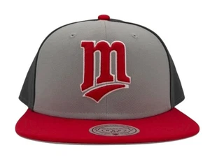 Mitchell & Ness MLB Minnesota Twins Triple Play Liberty Fit Snapback Hat, New - Foto 1 di 10