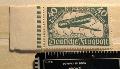 Germany Stamp Deutsches Reich Flugpost 40 Pfennig 1919  - Image 1 of 4