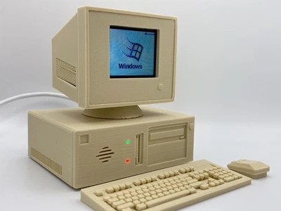 TinyX86 Computer PC Desktop Anni 90 Vintage Win 95 3Dfx Gadget Idea Regalo Retro