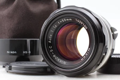 Opt. MINT w/ Hood Nikon Nikkor S.C SC Auto 50mm F1.4 Non-Ai MF Lens From JAPAN - Image 1 of 4