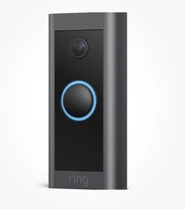 Ring Video Doorbell | Black | HD Video | Motion Detection | Wired Installation - Picture 1 of 3
