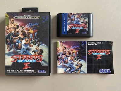 Streets Of Rage 2 II, Sega Megadrive, PAL, Complete, *Rare Blue Label Version* - Image 1 of 4