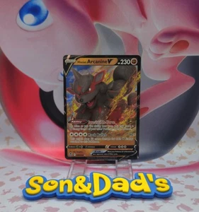 Hisuian Arcanine V 090/195 Swsh12: Sword & Shield - Silver Tempest Holo - Picture 1 of 2