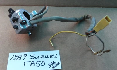 Suzuki FA50 1989 interruptor de luz/bocina/señal de control izquierdo (396 millas) Foto 1 de 2