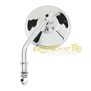 Espejo Retrovisor Moto Redondo De 4" Con Soporte Específico Para Harley Davidson - Bild 1 von 2