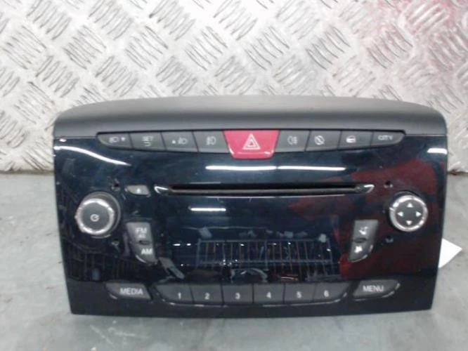 Autoradio Punto Autoradio Fiat 500 Kit Montage Autoradio 1 DIN Pour Lancia Y Ypsilon 2003-2006 - Cadre Façade Gris Avec Vide Poche 1 Din Autoradio Autoradio Corsa D