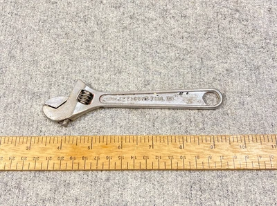 Vintage Crescent Tool 6" Adjustable Wrench Crestoloy Steel USA - Image 1 of 4