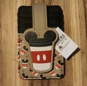 Neu Disney Parks Mickey & Minnie Mouse Kaffeetasse Ausweisetui Geldbörse. WDW - Bild 1 von 3