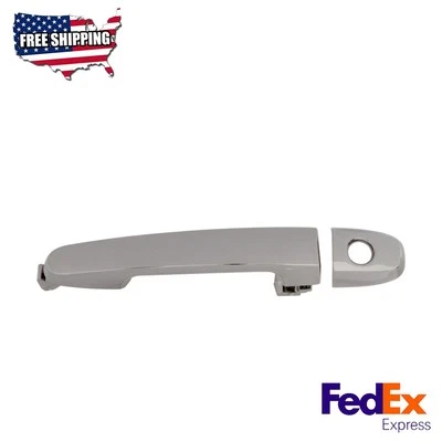 Maçaneta de porta externa cromada, plástico frontal compatível com 03-08 Toyota Corolla - Imagem 1 de 4