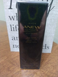 Avon Anew Ultimate Supreme Dual Elixir Serum/Oil .67 Oz New In Sealed Box - Picture 1 of 9